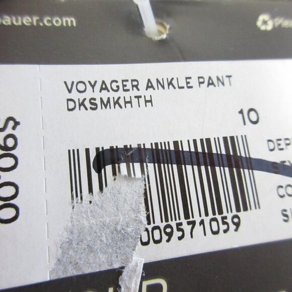 Eddie Bauer Voyager Ankle Pants Women 10 Grey Stretch Casual Travel Office 242 - Picture 6 of 12